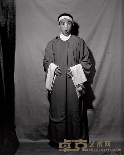 2004年作 韩磊 肖像系列之一—扮作丑角的男子 